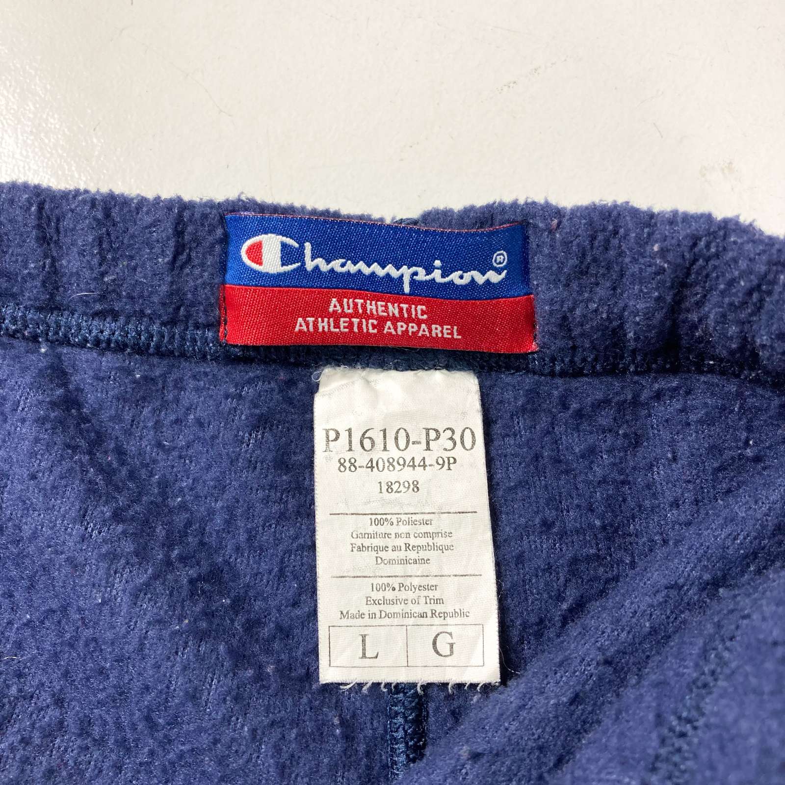 古着 Champion ワンポイント ロゴ フリース パンツ