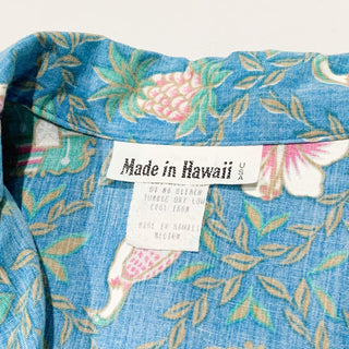 "made in HAWAII" 総柄 アロハシャツ