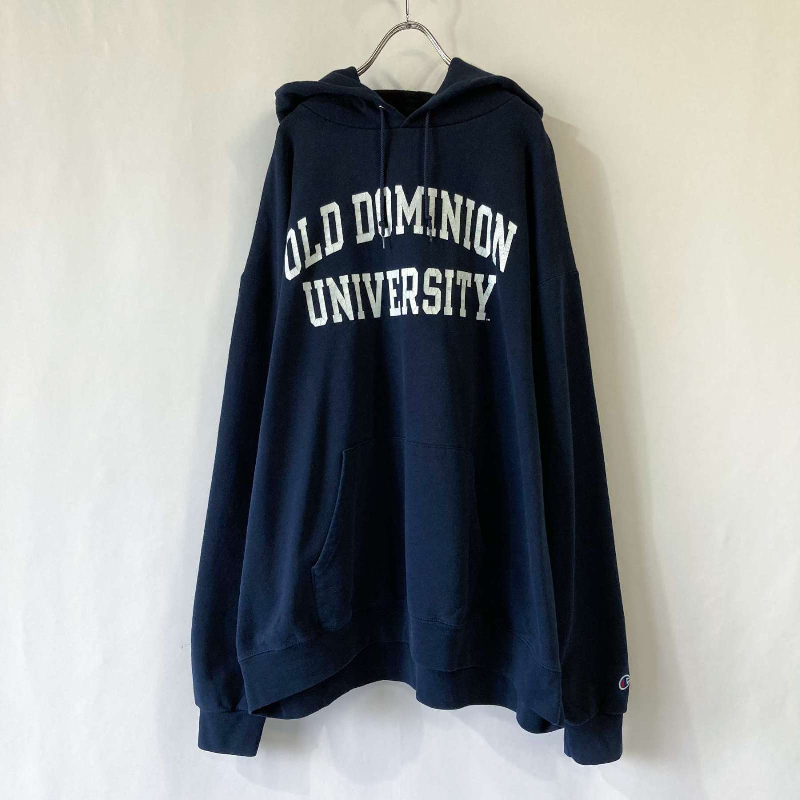Champion オーバーサイズ カレッジ プリントスウェットパーカ