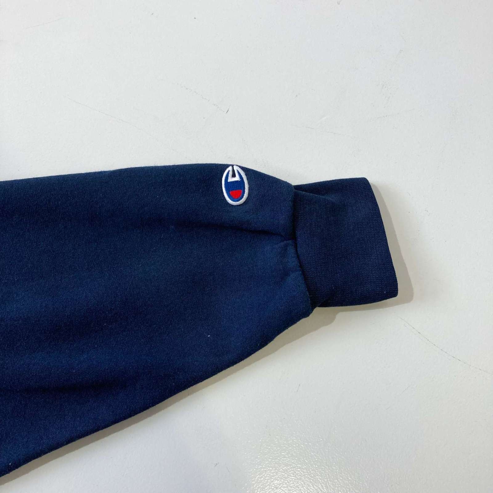 Champion オーバーサイズ カレッジ プリントスウェットパーカ