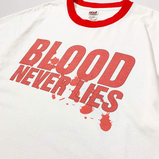 anvil "BLOOD NEVER LIES" プリント リンガー Tシャツ