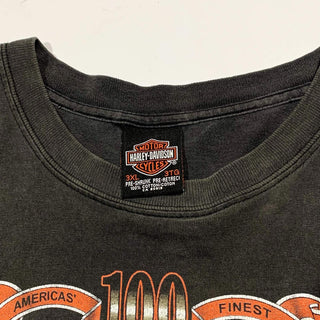 "made in CANADA" HARLEY DAVIDSON "EDMONTON" 両面プリント Tシャツ