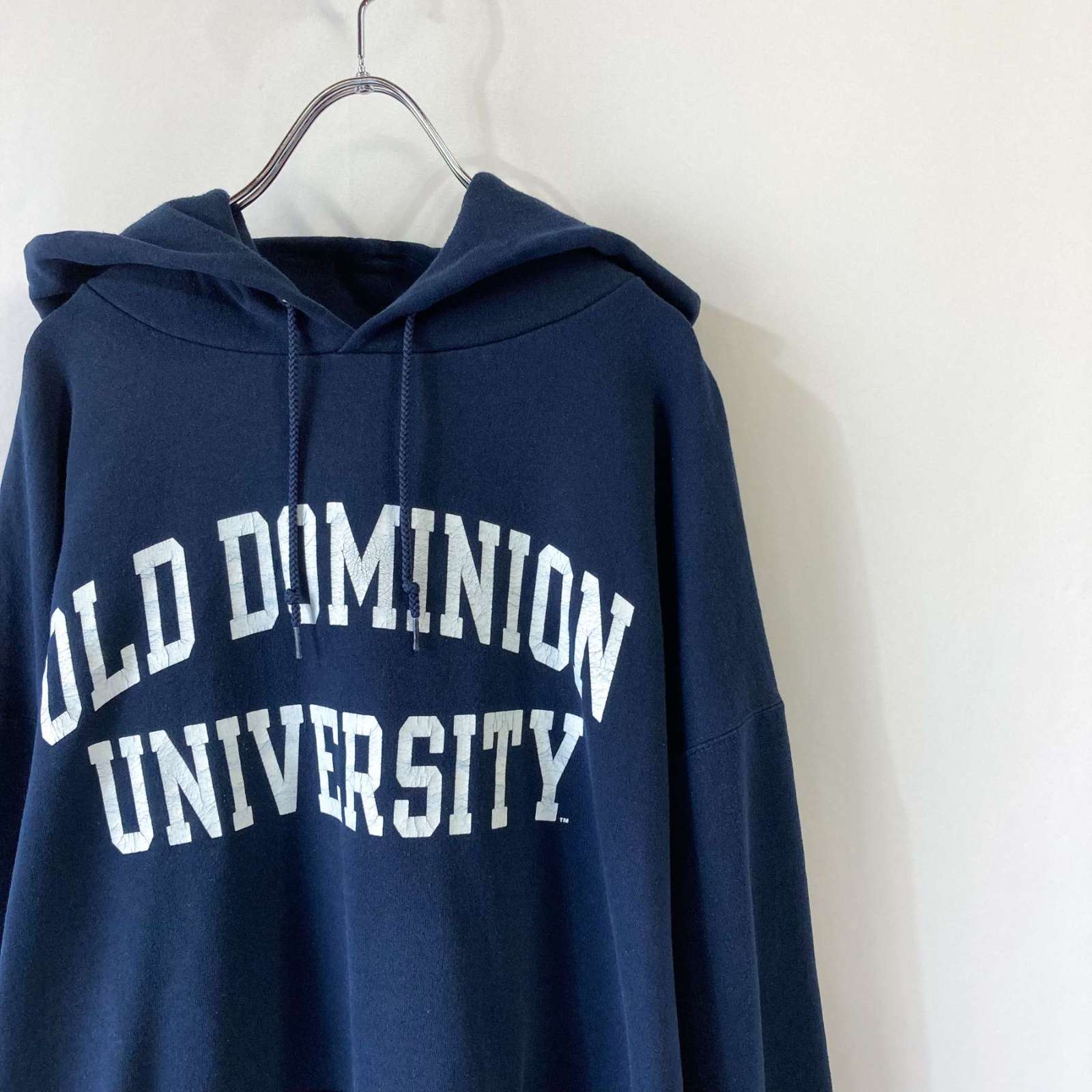 Champion オーバーサイズ カレッジ プリントスウェットパーカ