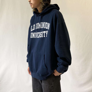 Champion オーバーサイズ カレッジ プリントスウェットパーカ
