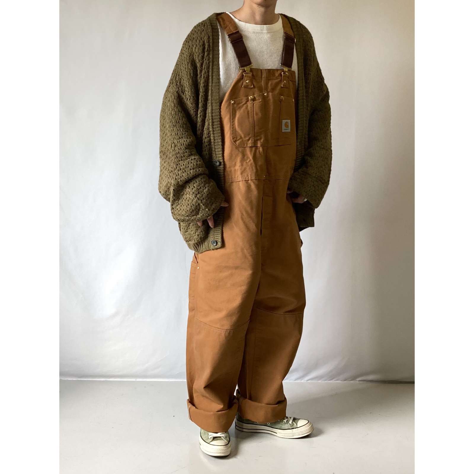 38x30 90s Carhartt Made In USA Black Insulated Overalls – Flying