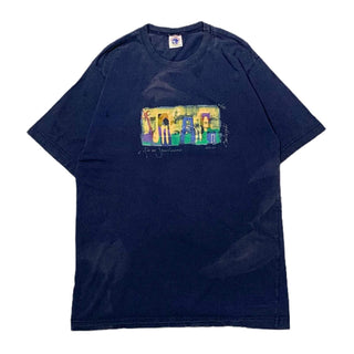90's ハンドペイント アート Tシャツ