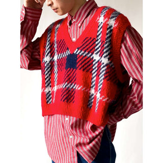 wild fable 短丈 アクリルニットベスト