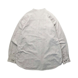 TRDER BAY  バンドカラー チェックシャツ