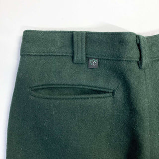 古着 90's カナダ製 グリーン ウール パンツ W33