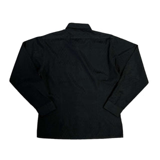 古着 80's McROMES デザイン ブラック L/S 長袖シャツ