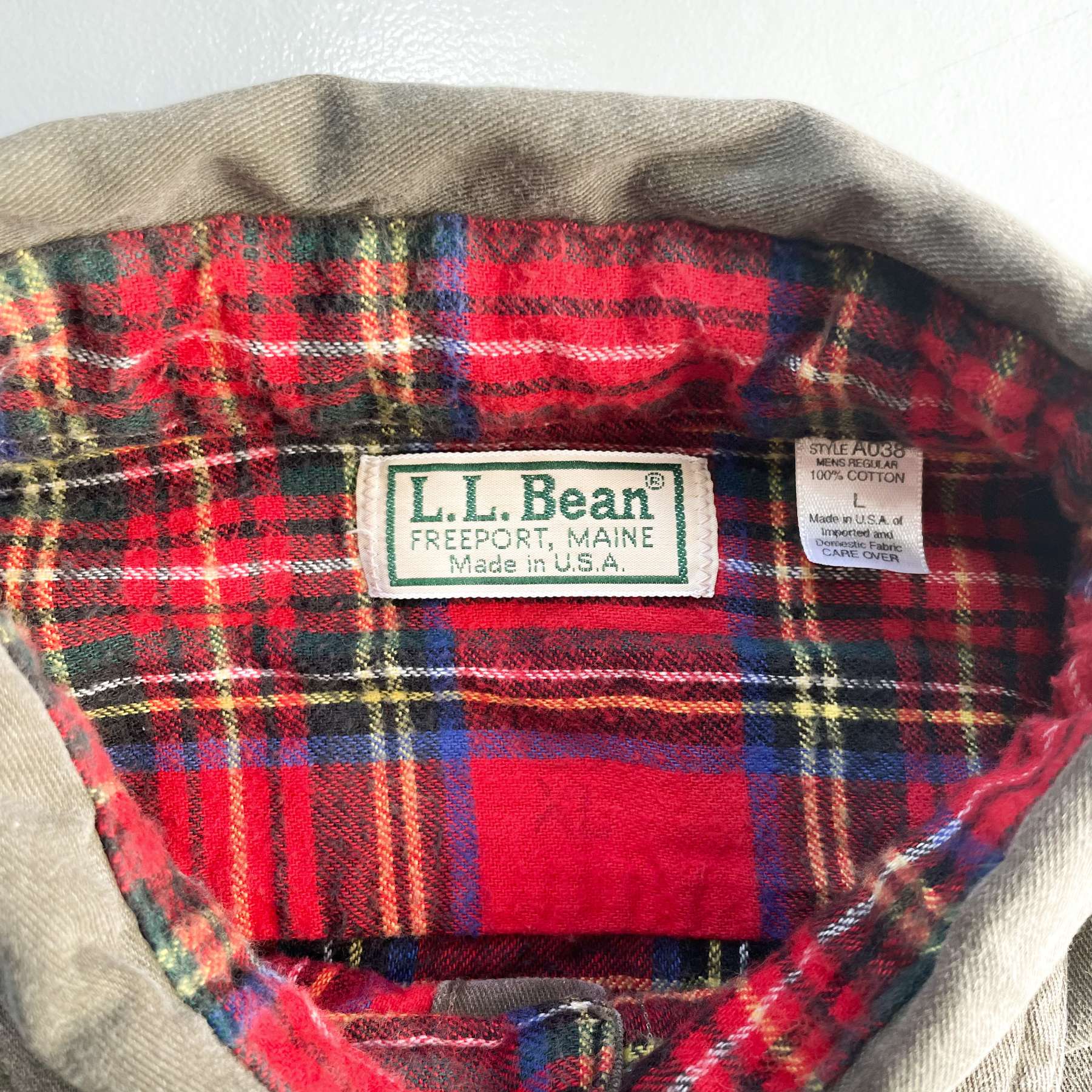 L.L.Bean エルエルビーン ダック チェックシャツジャケット ワークシャツ
