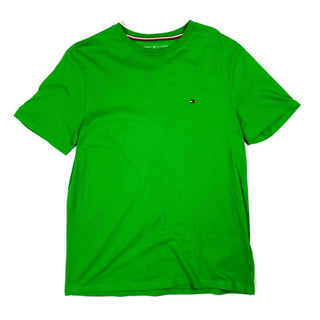 【新品】TOMMY HILFIGER ワンポイントTシャツ (グリーン)