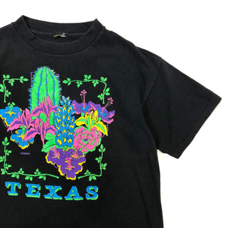 90's "TEXAS" グラフィックプリントTシャツ