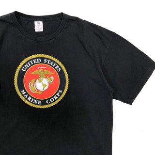 "made in USA" BAYSIDE ”MARINE CORPS" プリントTシャツ