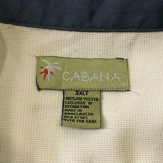 CABANA オープンカラー刺繍デザインシャツ