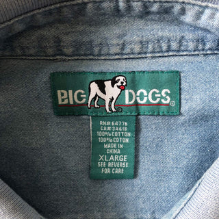 BIG DOGS ワンポイント刺繍 ポロシャツ