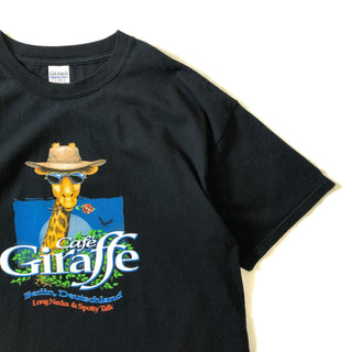 GILDAN "Cafe Giraffe” プリントTシャツ