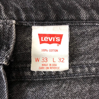 "made in USA"  Levi's 550 ブラックデニムパンツ