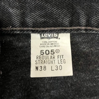 Levi's 505 ブラックデニムパンツ