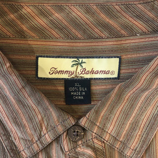 Tommy Bahama ストライプシルクシャツ