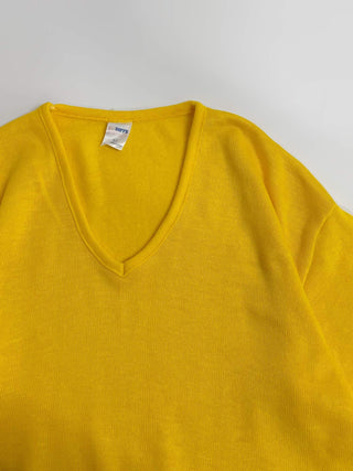“made in USA" Ｖネック カラー ニットセーター