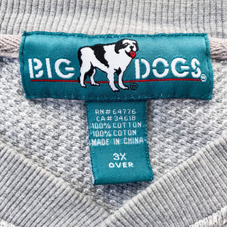 BIG DOGS ヘンリーネック ワンポイント ロゴ スウェット シャツ