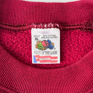 "made in USA" FRUIT OF THE LOOM プリント スウェットシャツ