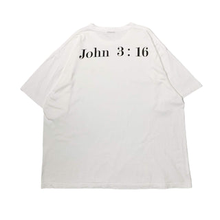 "John 3:16" キリスト教 両面プリント Tシャツ