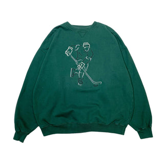 GEAR BIG COTTON ホッケー刺繍 スウェットシャツ