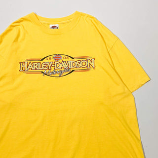 "made in USA" HARLEY DAVIDSON "COCOA BEACH" 両面プリント Tシャツ