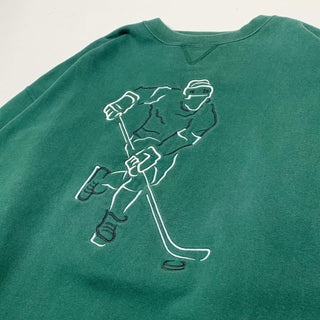 GEAR BIG COTTON ホッケー刺繍 スウェットシャツ