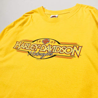 "made in USA" HARLEY DAVIDSON "COCOA BEACH" 両面プリント Tシャツ
