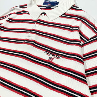 90's POLO SPORTS ボーダー ポロシャツ