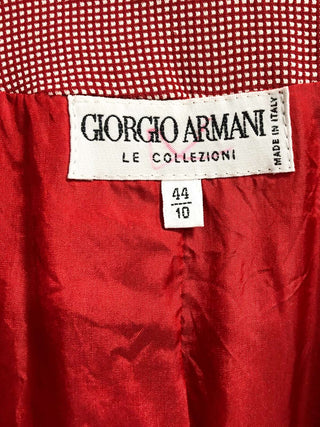 古着 イタリア製 80's GIORGIO ARMANI アルマーニ ピンチェック柄 ジャケット