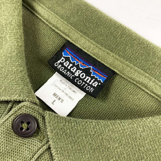 90's～ Patagonia L/S ワンポイントロゴポロシャツ