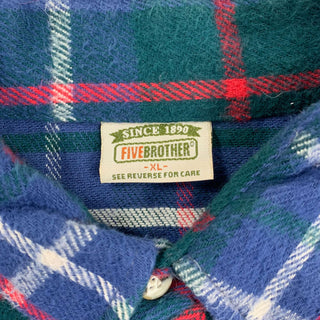 90's "made in USA" FIVE BROTHER フランネル チェックシャツ