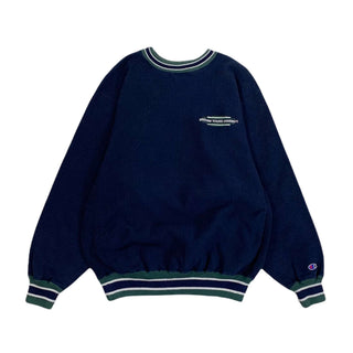 90's Chamion Reverse Weave リブライン 刺繍 スウェット シャツ