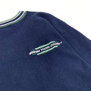 90's Chamion Reverse Weave リブライン 刺繍 スウェット シャツ