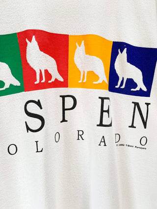 "made in USA" 90's ASPEN プリント Tシャツ