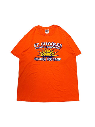 "ST.CHARLES SUMMERFUN CAMP" プリント Tシャツ