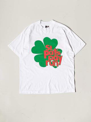 "made in USA" 90's "St.Pat's Day Run" 両面プリント Tシャツ