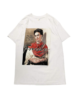 "Frida Kahlo" アートプリント Tシャツ