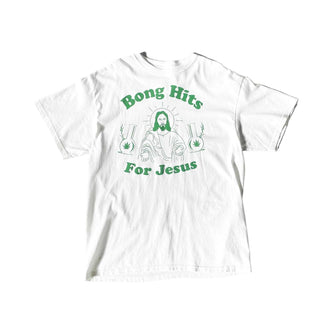 古着 "Bong Hits For Jesus" ドラッグ プリントTシャツ