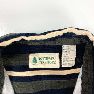 90's NORTHWEST TERRITORY マルチラインコーデュロイシャツ