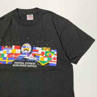 "made in USA" 90's "FEDERAL EXPRESS" プリント Tシャツ