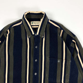 90's NORTHWEST TERRITORY マルチラインコーデュロイシャツ