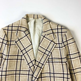80's Ratner CLOTHES ウール混 チェック柄テーラードジャケット