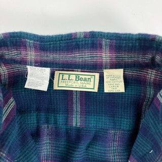 80's "made in USA" L.L.Bean フランネルボタンダウンシャツ