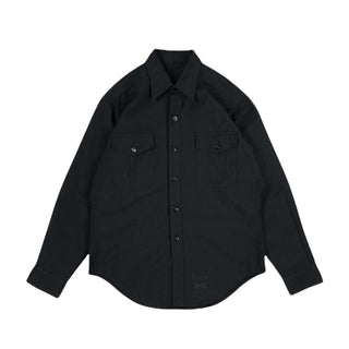 U.S.NAVY L/S ミリタリー ブラックシャツ