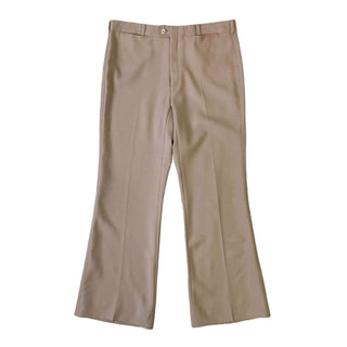 ストレッチ フレアパンツ(ブラウン)